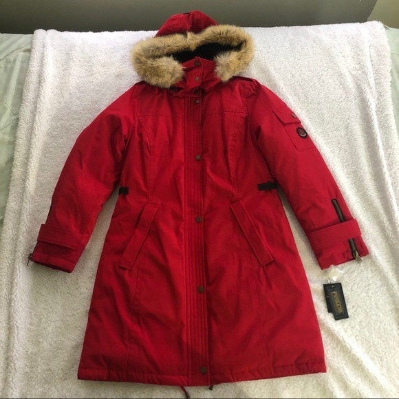 Pendleton Coyote Fur Trim Down Parka Jacket - Picture 1 of 6